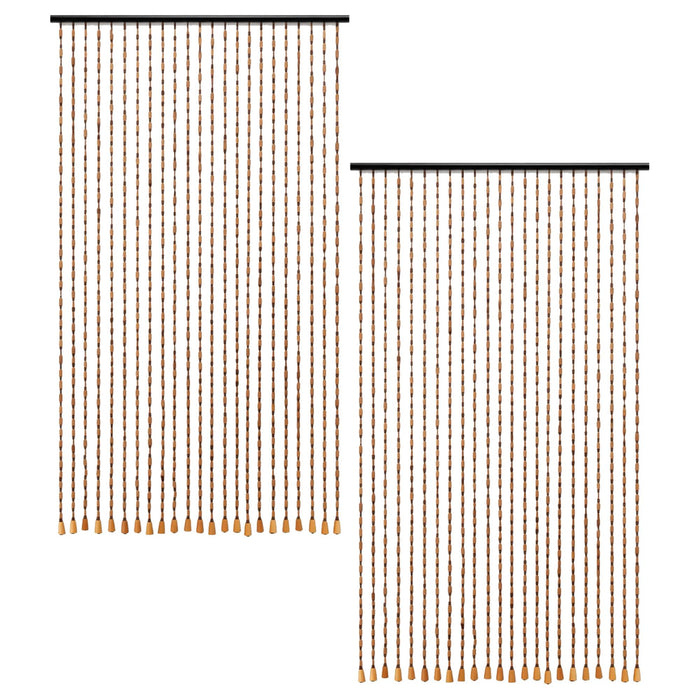 Cortina de abalorios para puerta 175x90 cm pack 2 uds