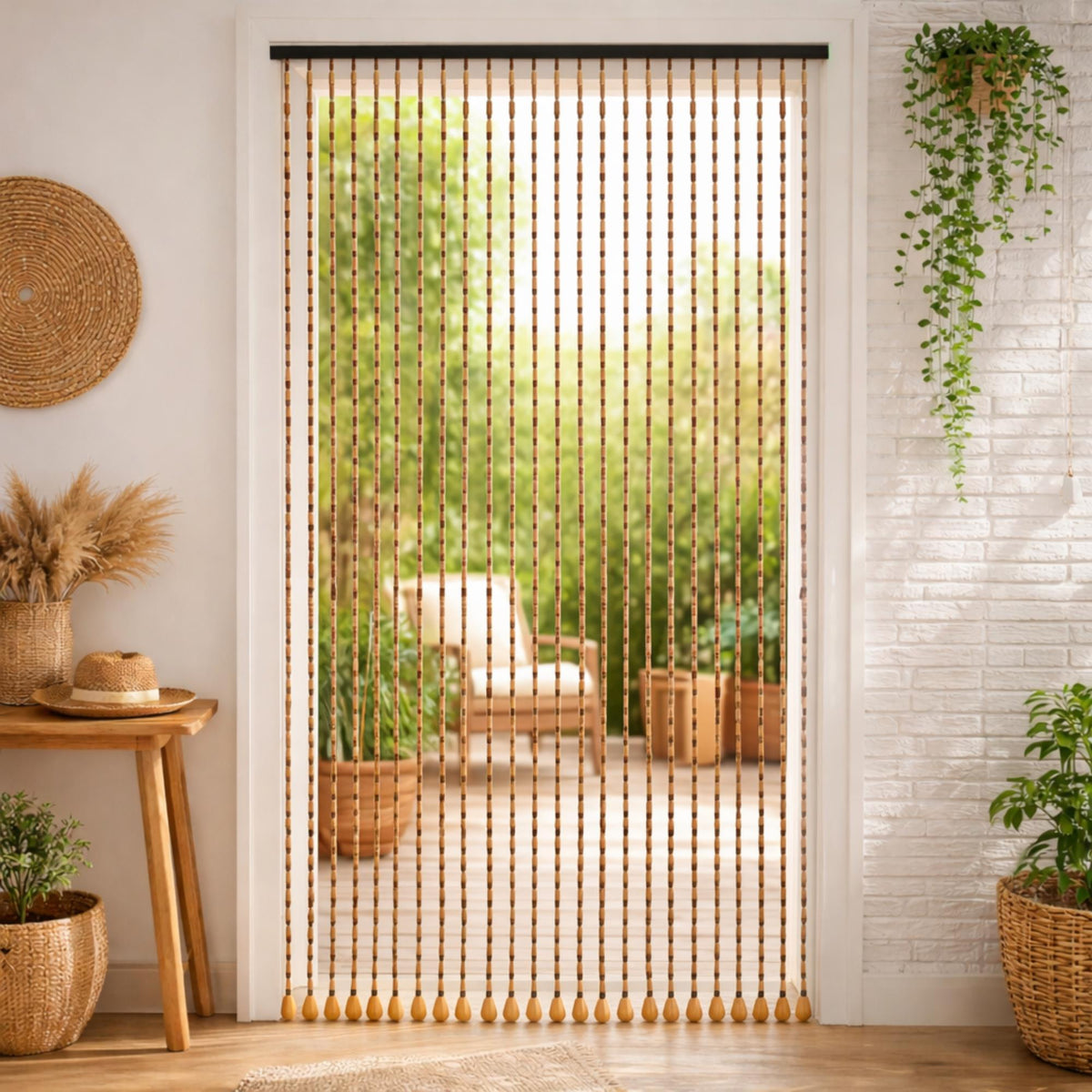 Cortina de abalorios para puerta 175x90 cm pack 2 uds (3)