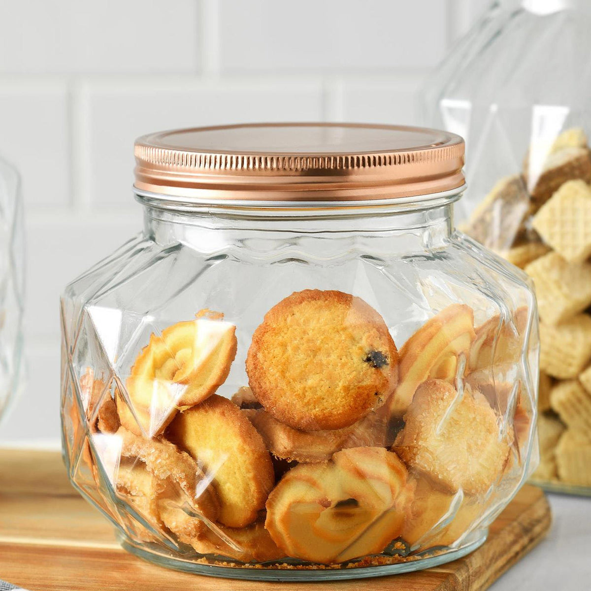 Botes de vidrio con tapa 2,2 L para cocina pack 2 uds (3)