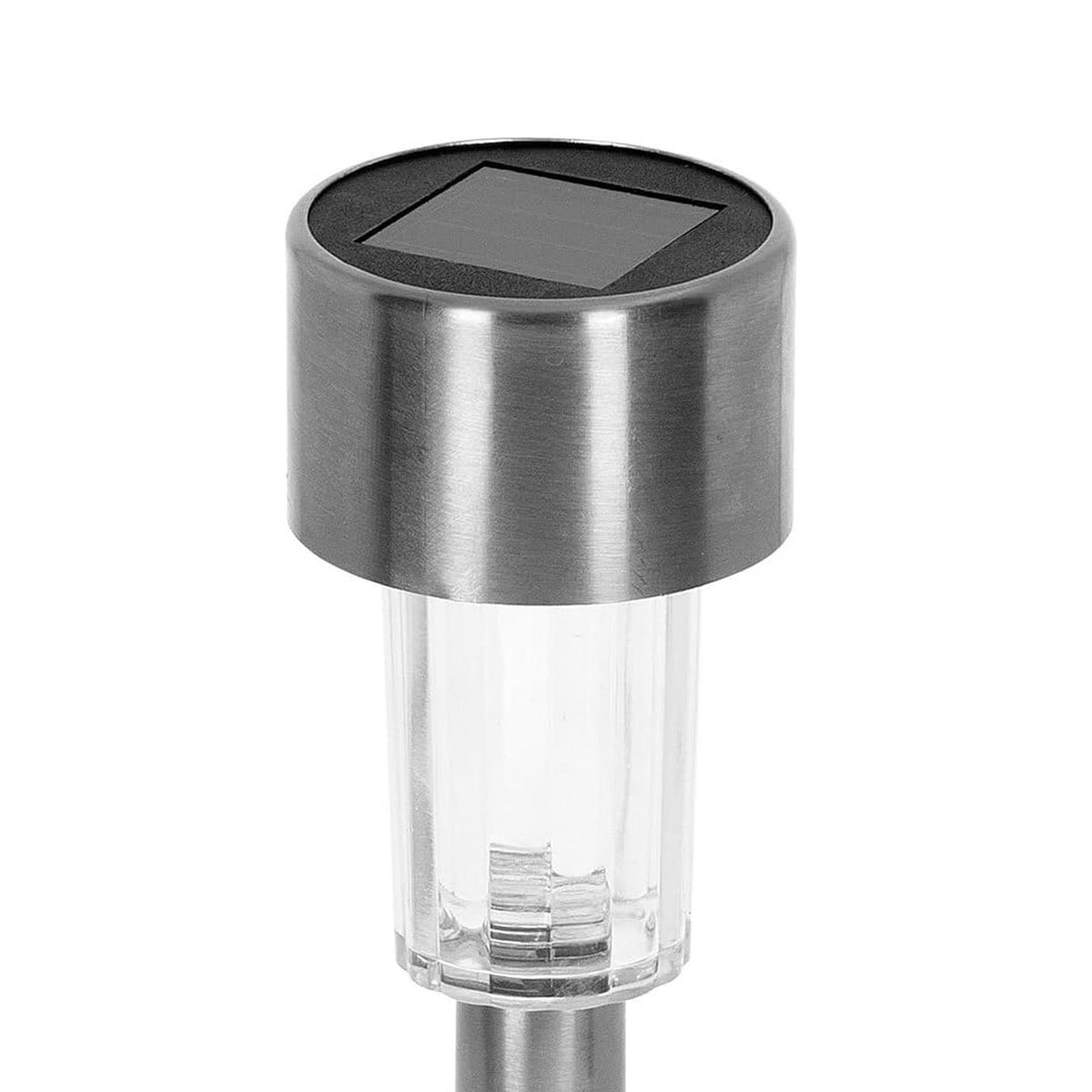 Juego 12 luces solares LED exterior inox blanco frío H36 (6)