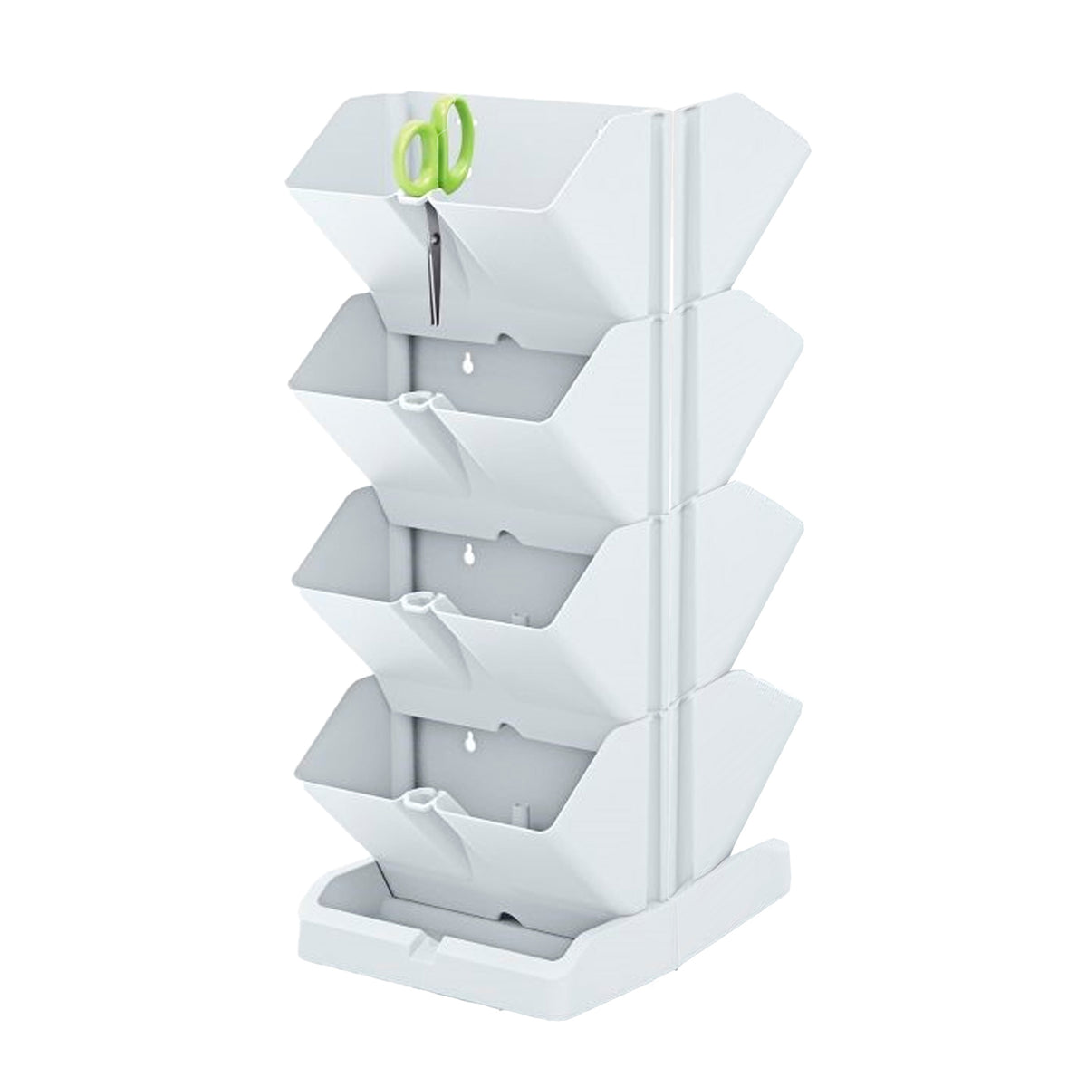 Pack 2 maceteros verticales Mini Cascade blanco