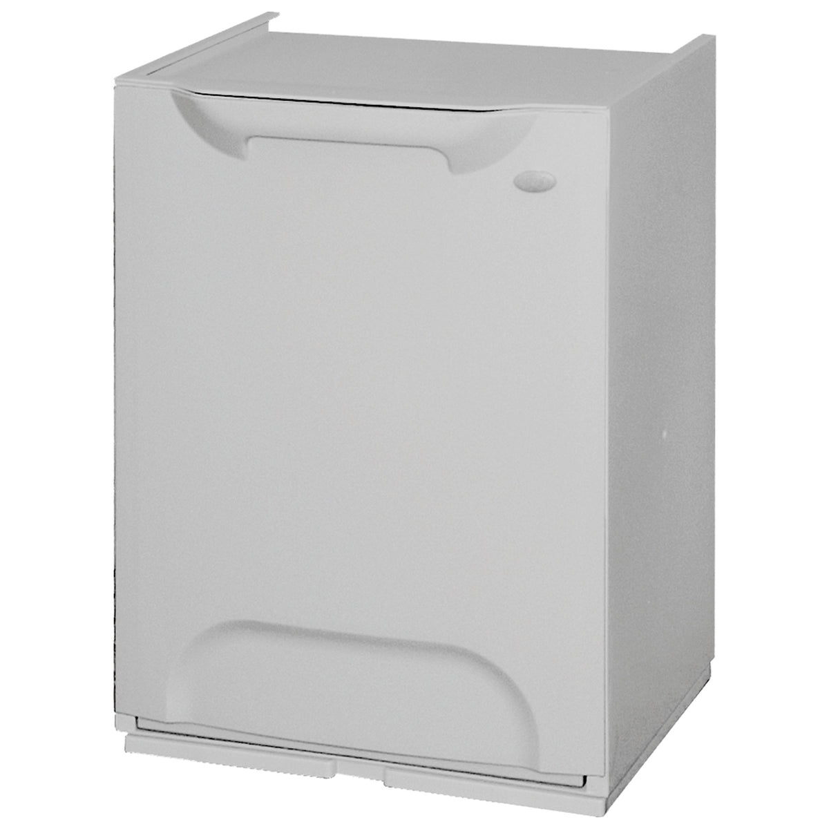Pack 2 papeleras reciclaje polipropileno gris 20L c/u (4)