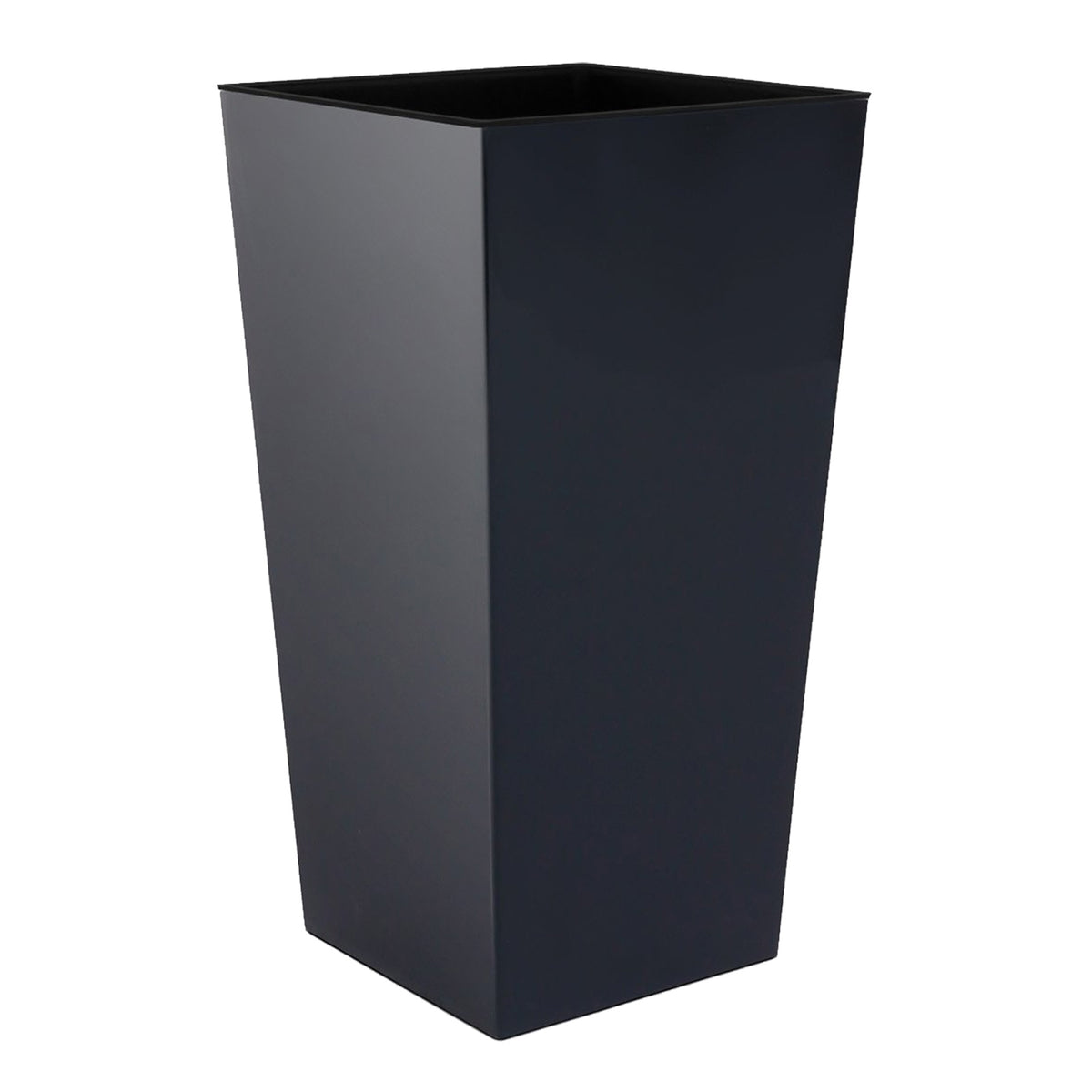 Maceta Urbi Square 35L antracita 29,5x29,5x55cm + bola (6)