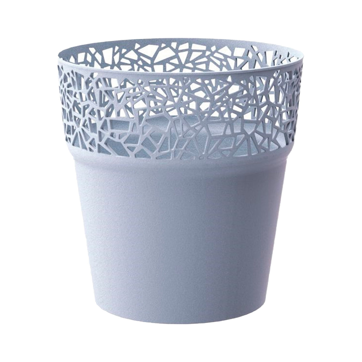 Pack 2 macetas plástico Tree gris hielo 14,5x14,5x14,8 cm (3)