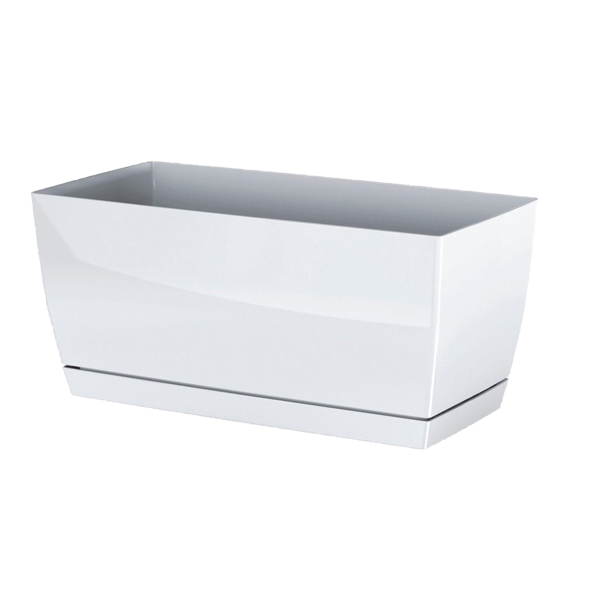 Pack 2 jardineras plástico Coubi Case blanco 24x12x11 cm (3)