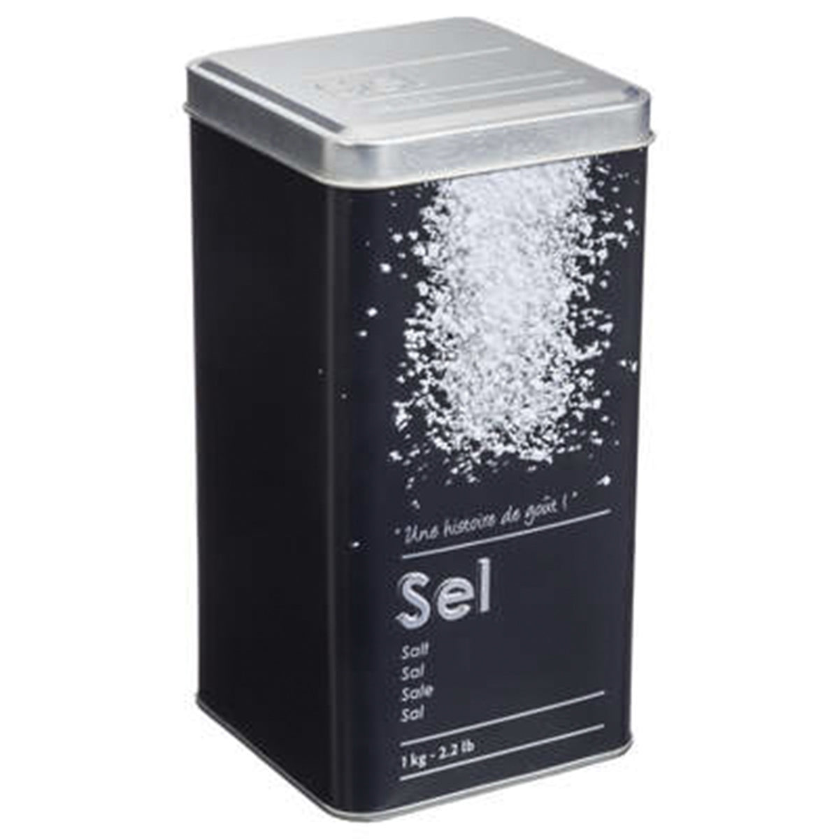 Botes de almacenamiento azúcar y sal negro pack 2 uds (5)
