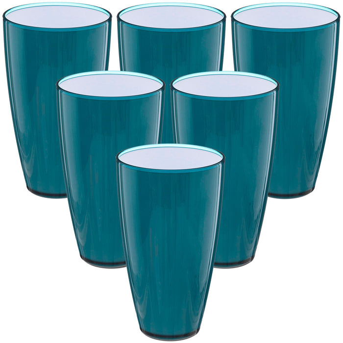 Juego 6 vasos azules