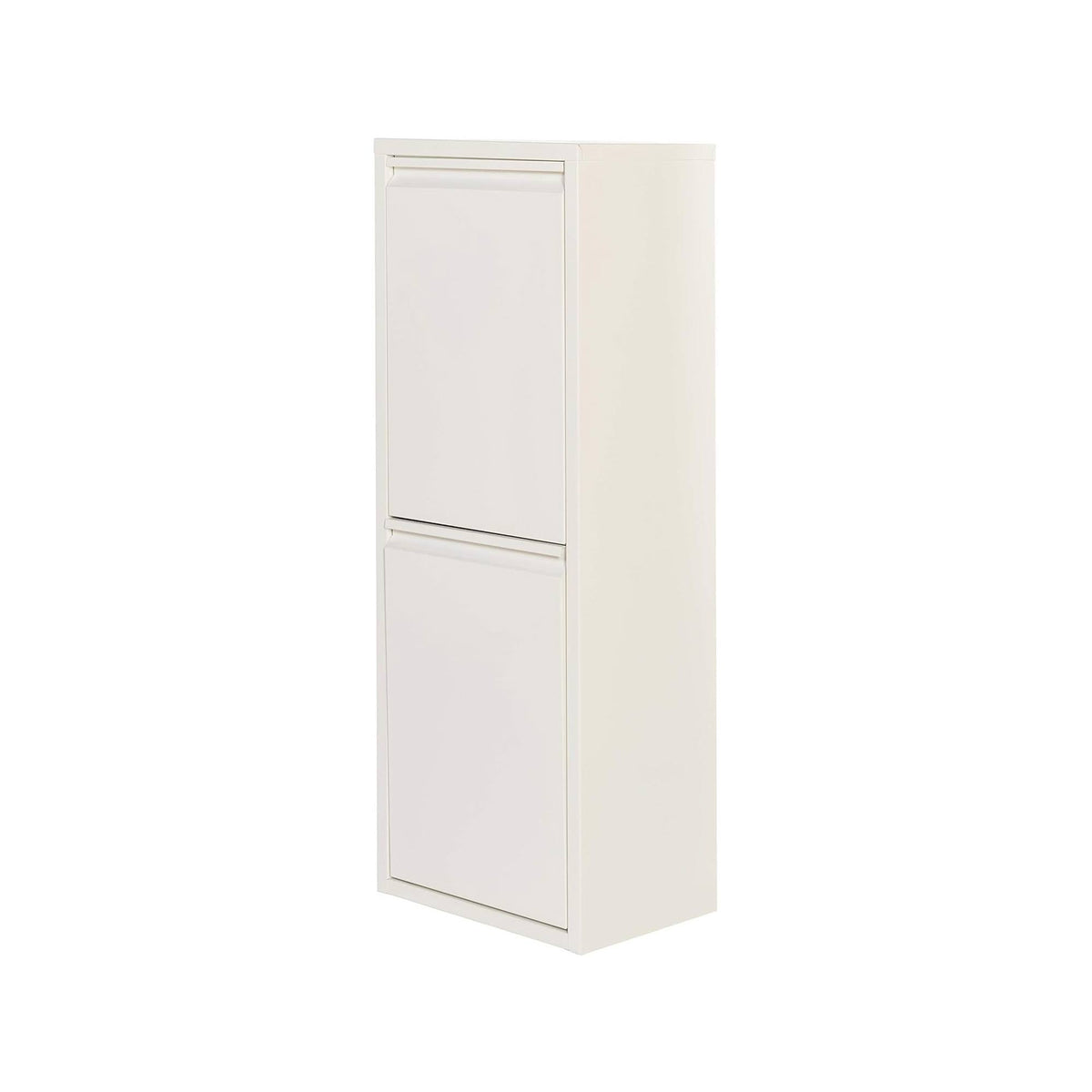 Cubo de reciclaje metálico 2 compartimentos 2x17L blanco mate (8)