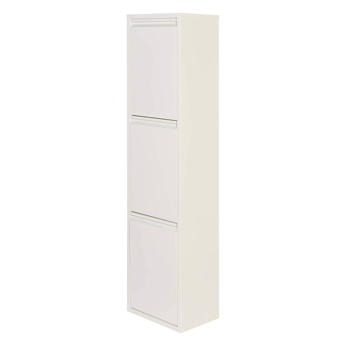 Cubo de reciclaje metálico 3 compartimentos 3x17L blanco mate (8)