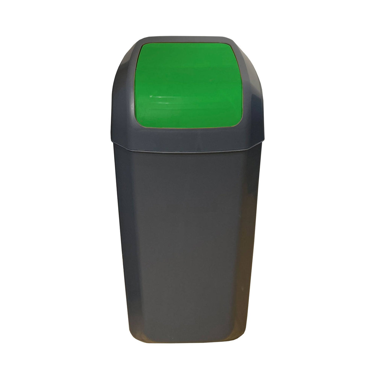 Set 2 papeleras con tapa basculante 15L/u verde (3)