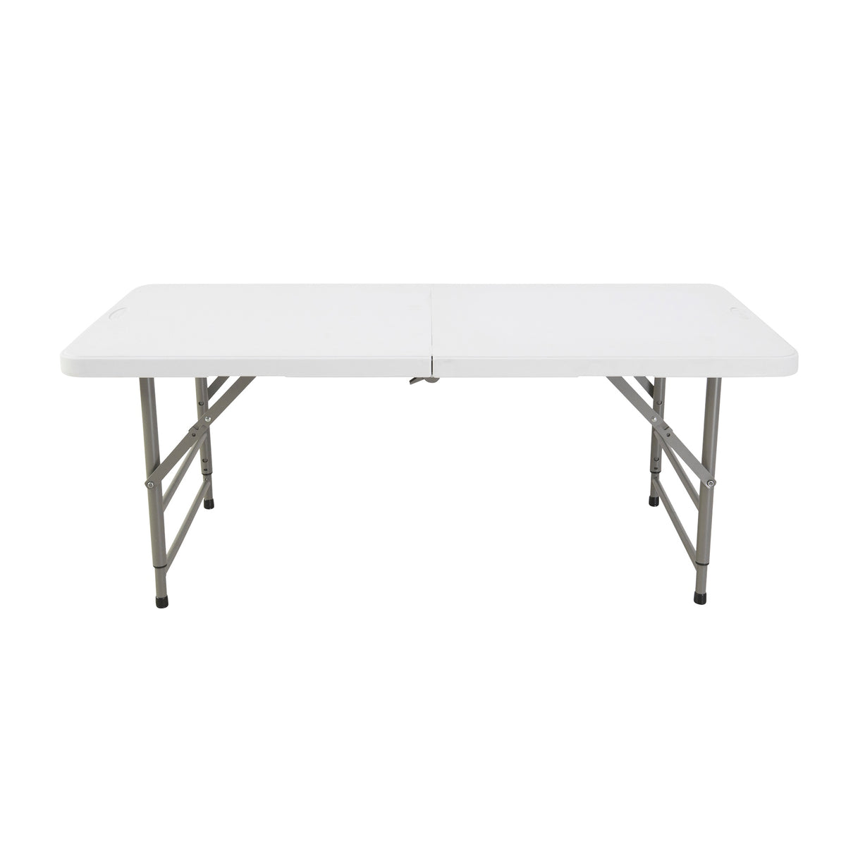 Mesa plegable 122x60cm altura reg. + 2 sillas plegables (4)