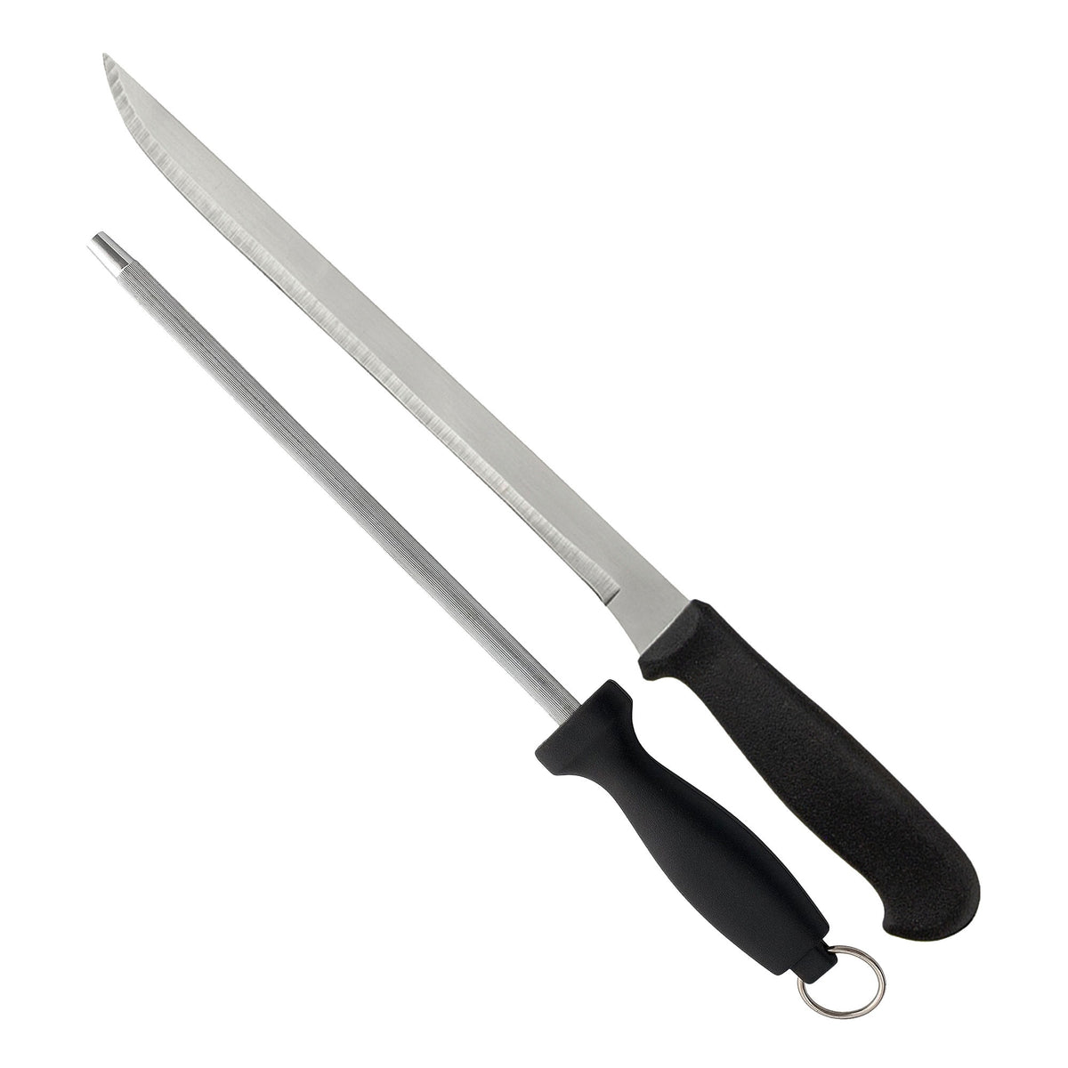 Jamonero madera herraje V + cuchillo jamonero + funda (10)