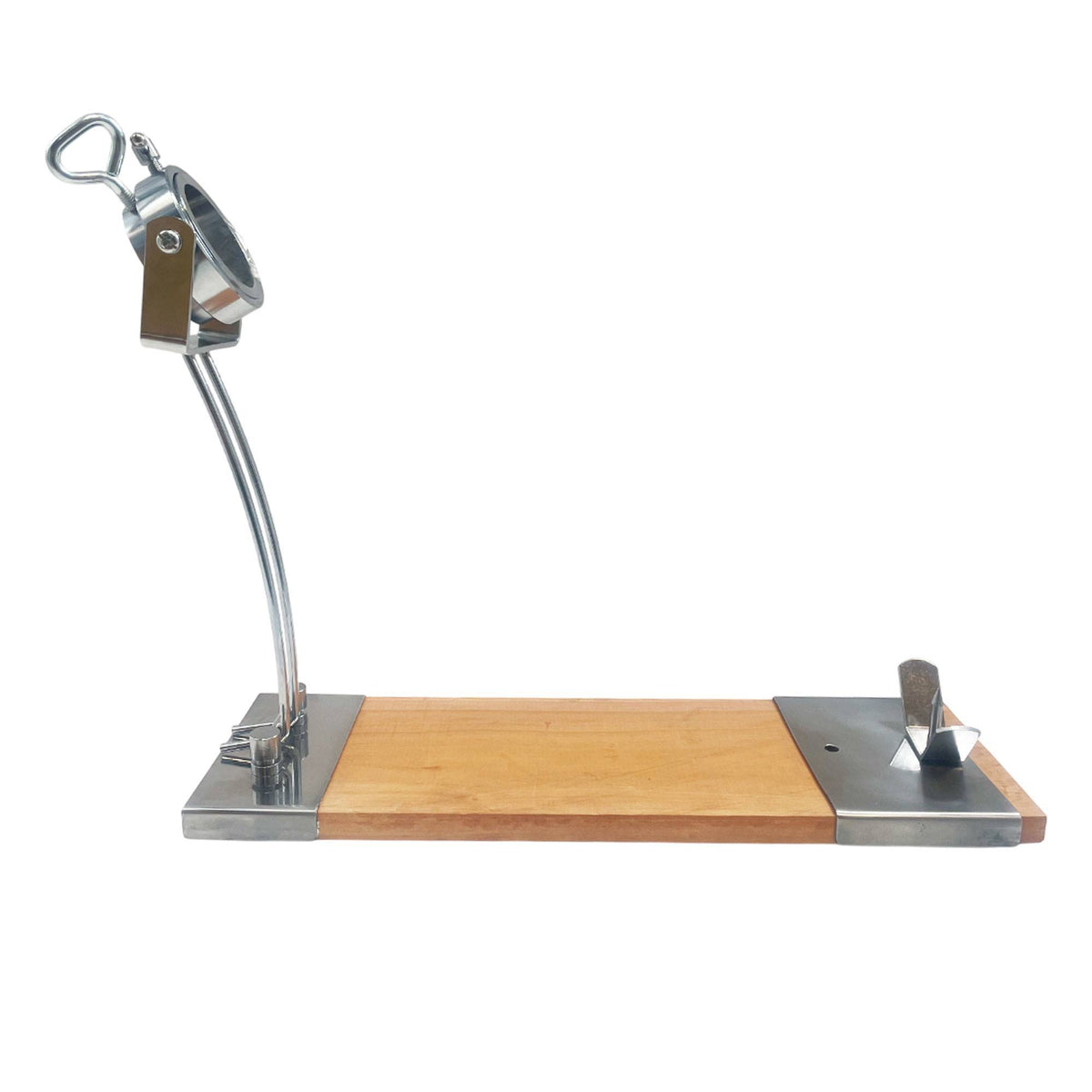 Jamonero Iberia Luxe giratorio madera inox + funda burdeos (7)