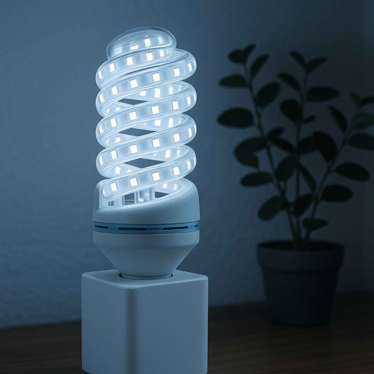 Set 10 bombillas LED espiral luz fría 24W 2150 lm 6000K (4)