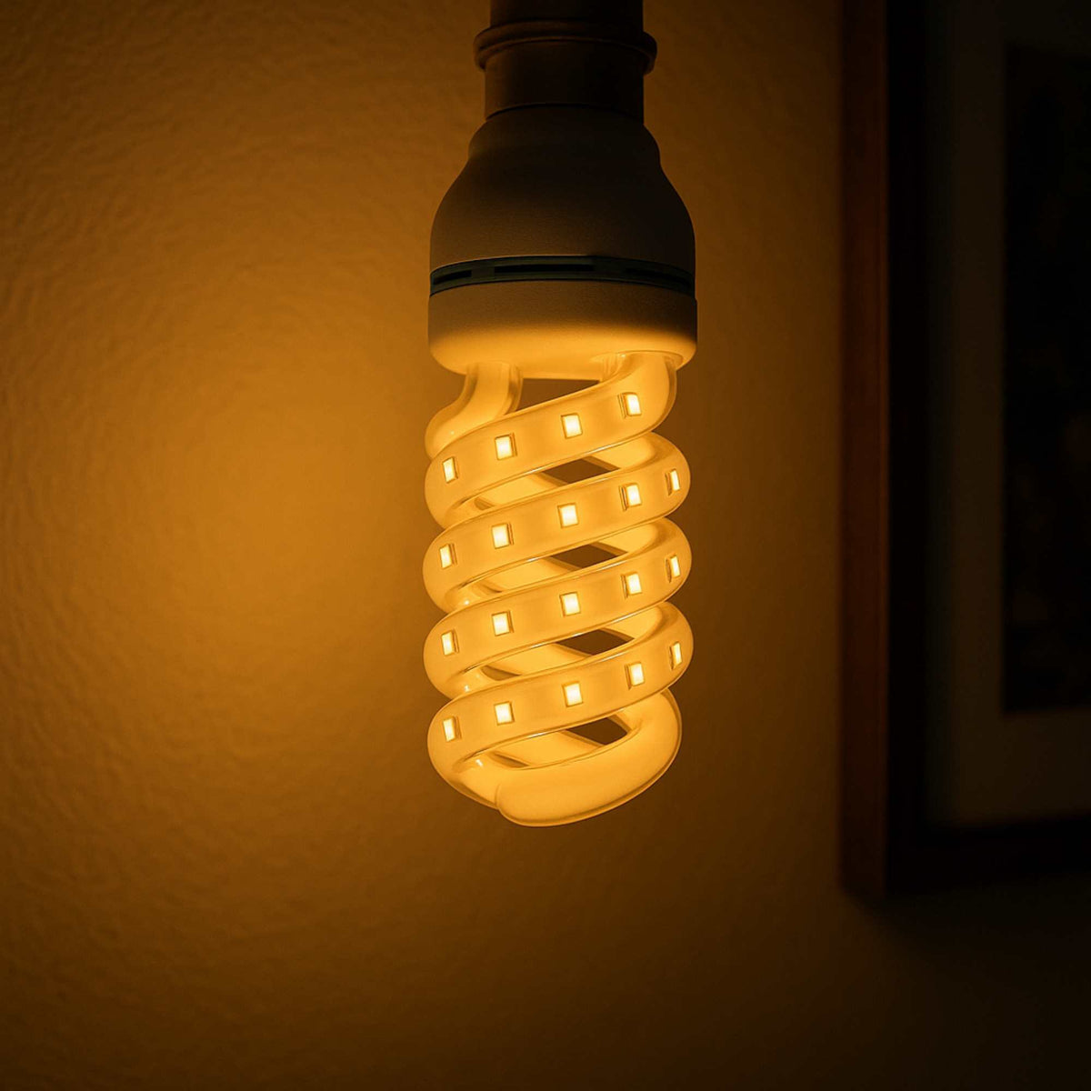 10 bombillas LED 24W luz cálida espiral 3000K 200x81mm (5)