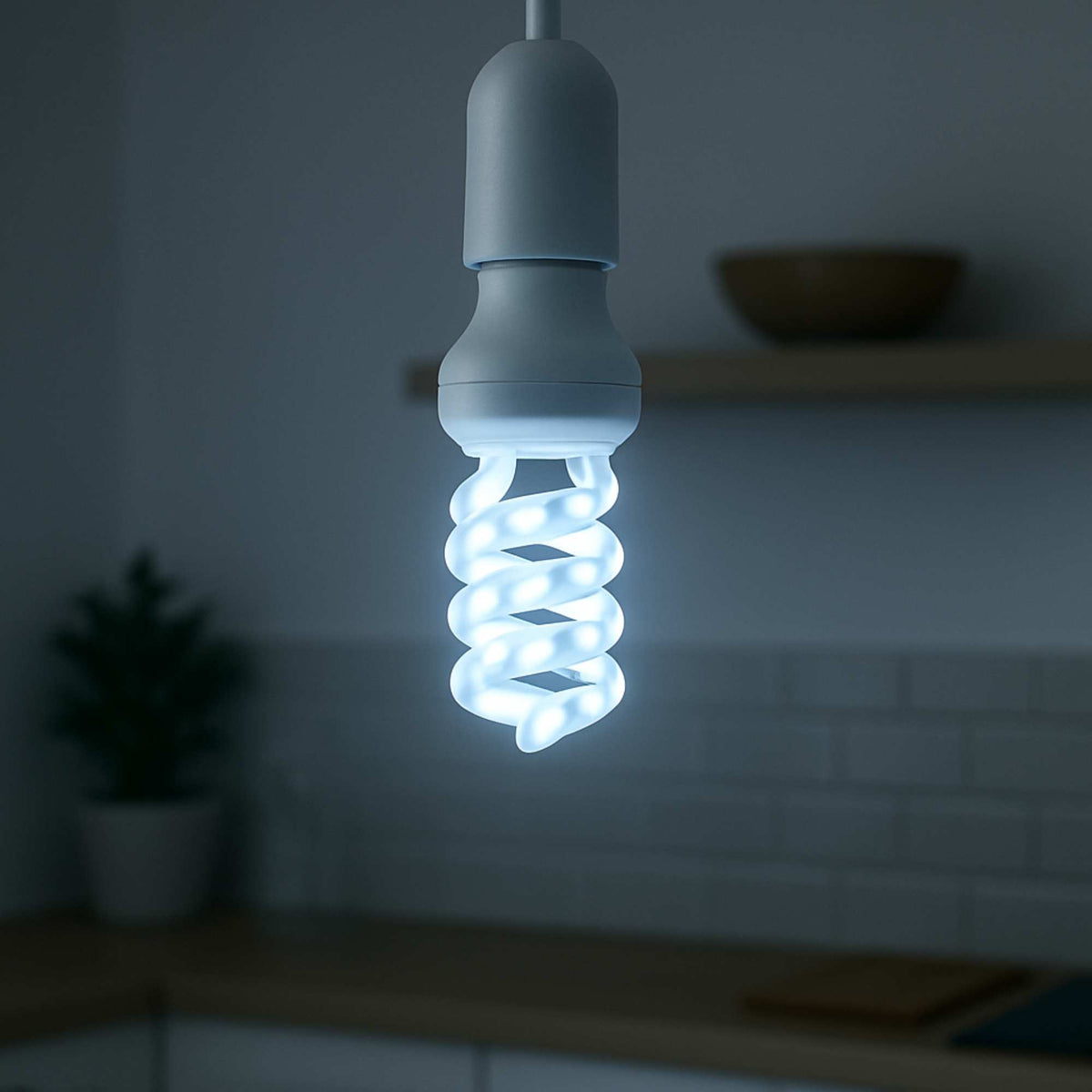 Set 10 bombillas LED espiral luz fría 5W 420 lm 6000K 110x49 mm (4)