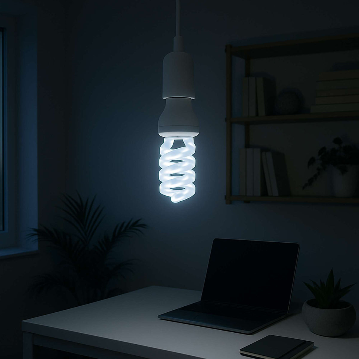 Set 10 bombillas LED espiral luz fría 5W 420 lm 6000K 110x49 mm (5)