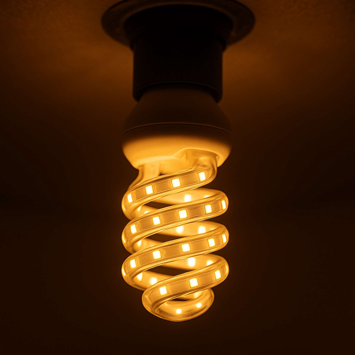 10 bombillas LED 16W luz cálida espiral 3000K 150x61mm (4)