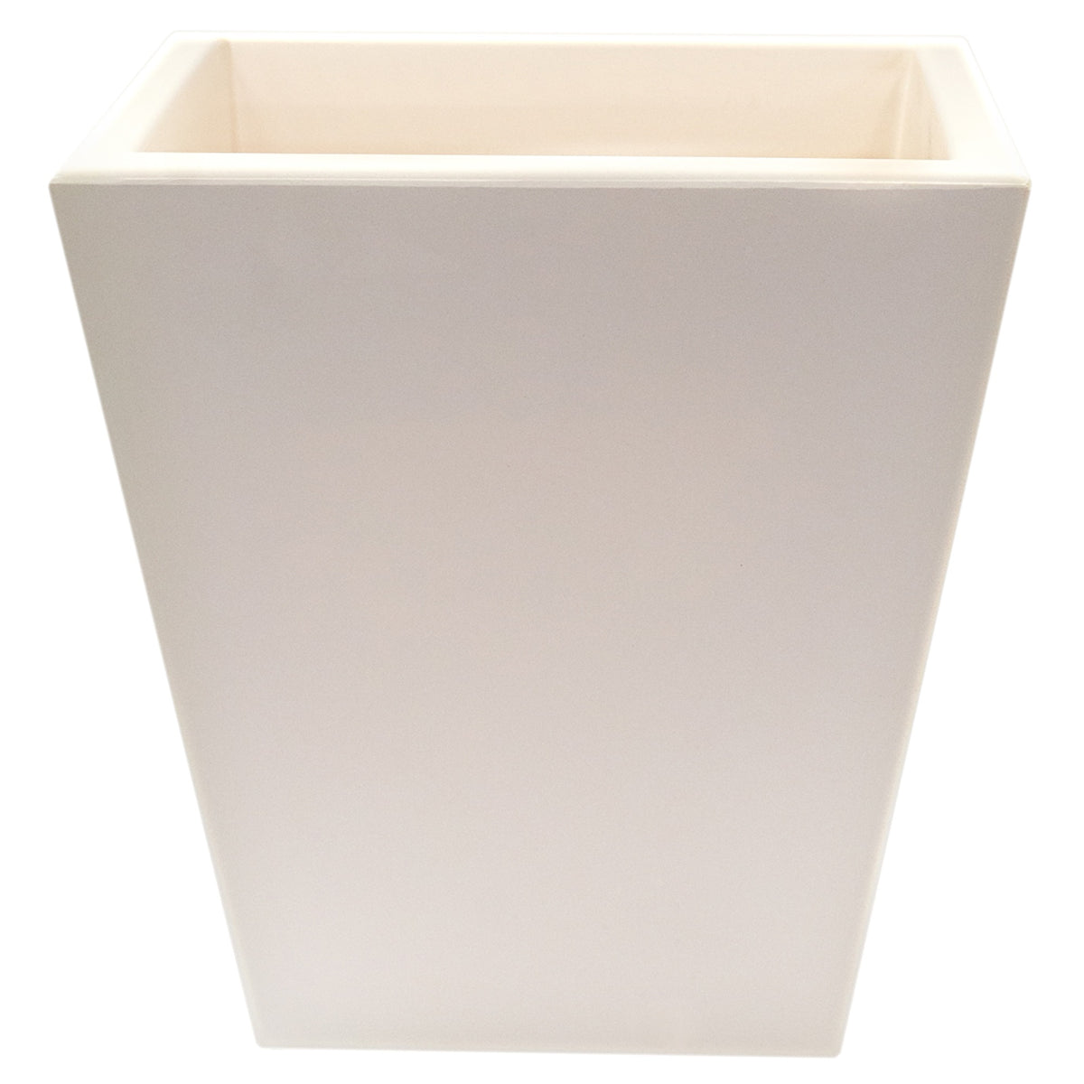 Macetero de polietileno rotomoldeo blanco 40x40cm