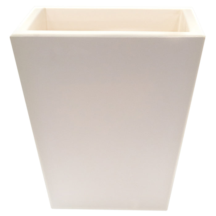 Macetero de polietileno rotomoldeo blanco 40x40cm