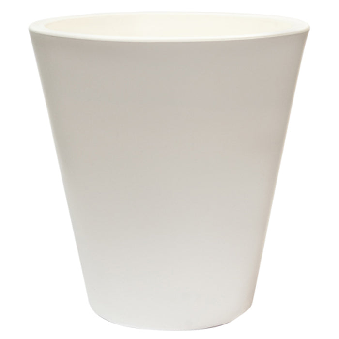 Macetero polietileno blanco Ø40x40 cm