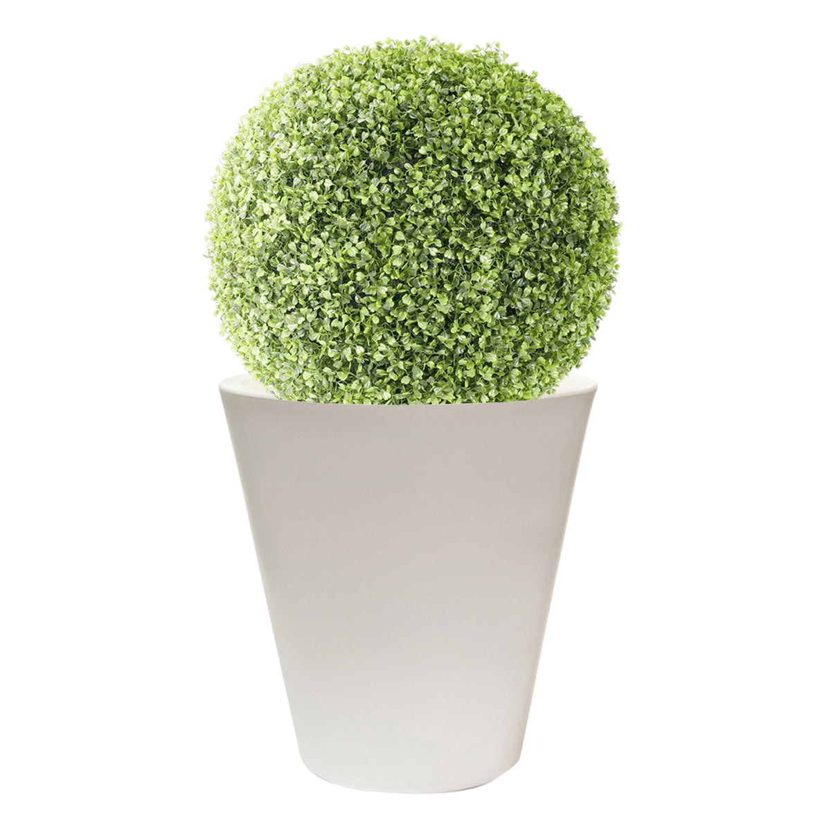 Macetero polietileno blanco Ø40x40 cm (3)