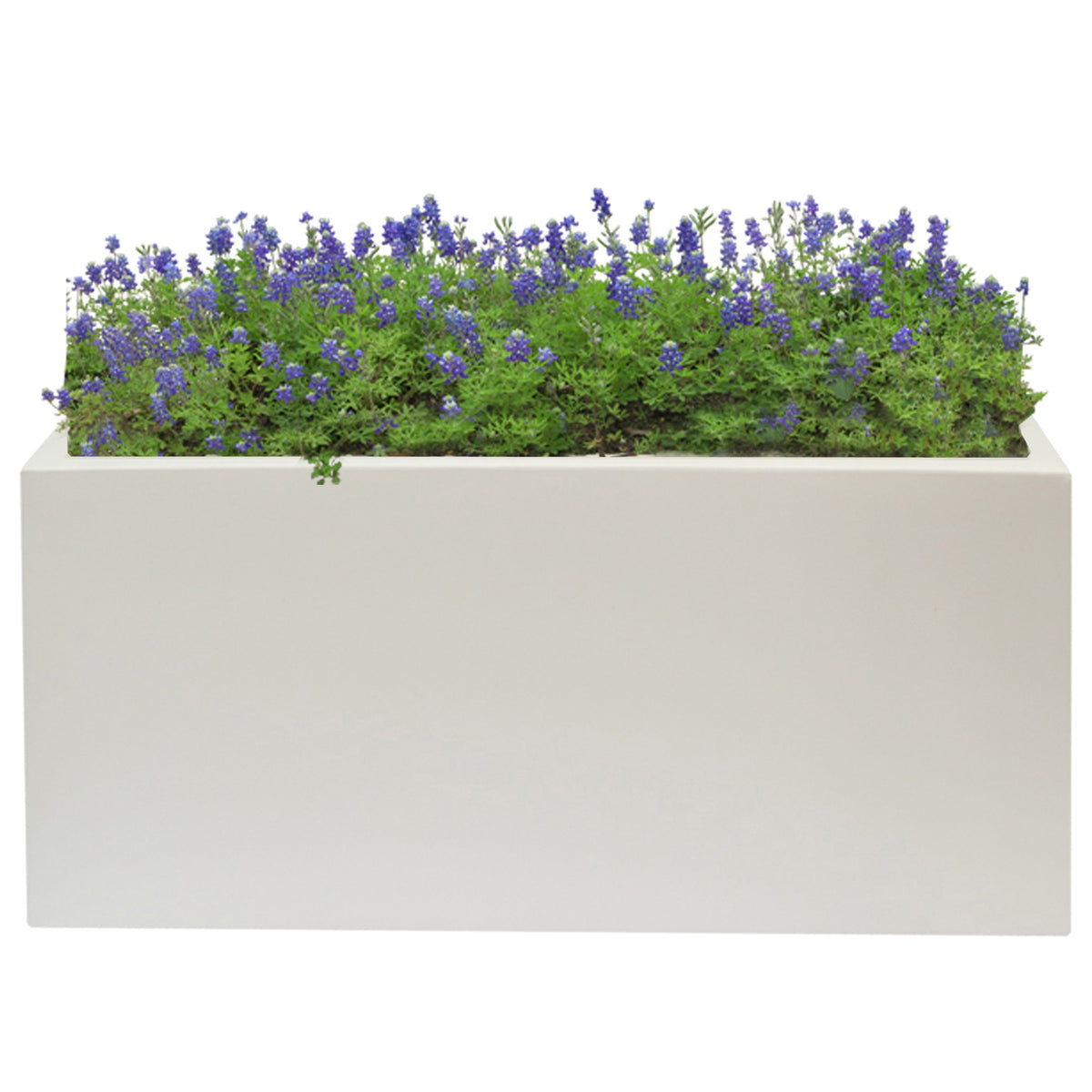 Jardinera macetero polietileno blanco 60x20x20 cm (3)