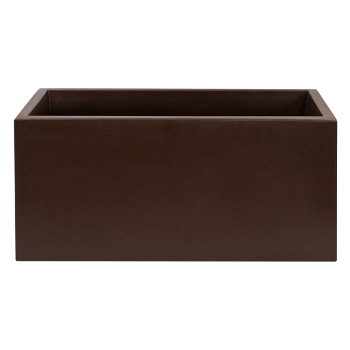 Jardinera macetero polietileno bronce 60x20x20 cm