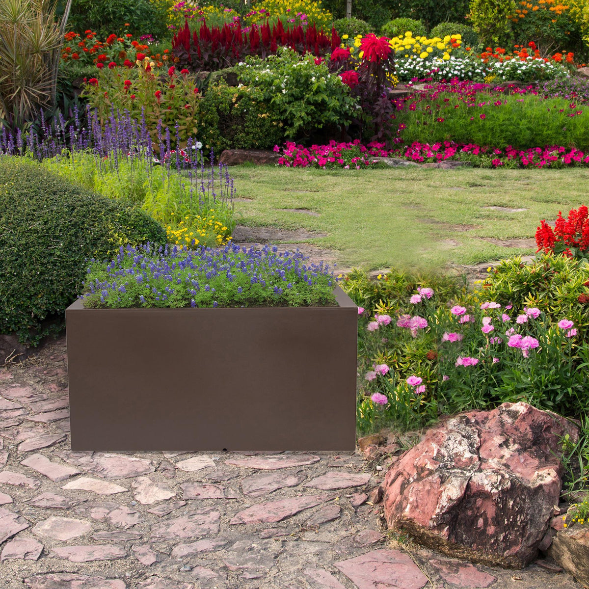 Jardinera macetero polietileno topo 60x20x20 cm (4)