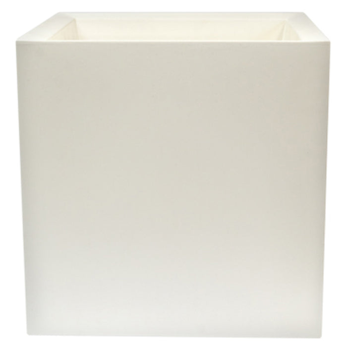 Macetero polietileno blanco Ø40x40 cm