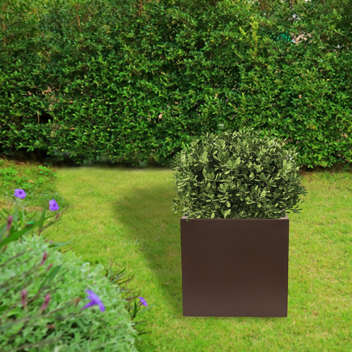 Macetero polietileno bronce Ø40x40 cm (4)