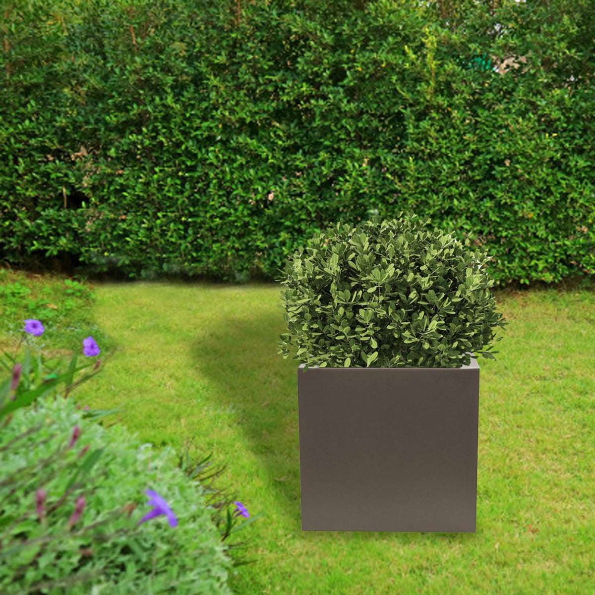 Macetero polietileno topo Ø40x40 cm (4)