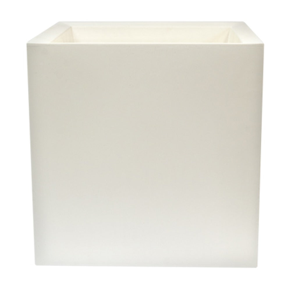 Macetero de polietileno blanco Ø50x50cm