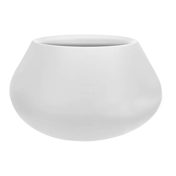 Macetero de polietileno rotomoldeo blanco 52x30cm