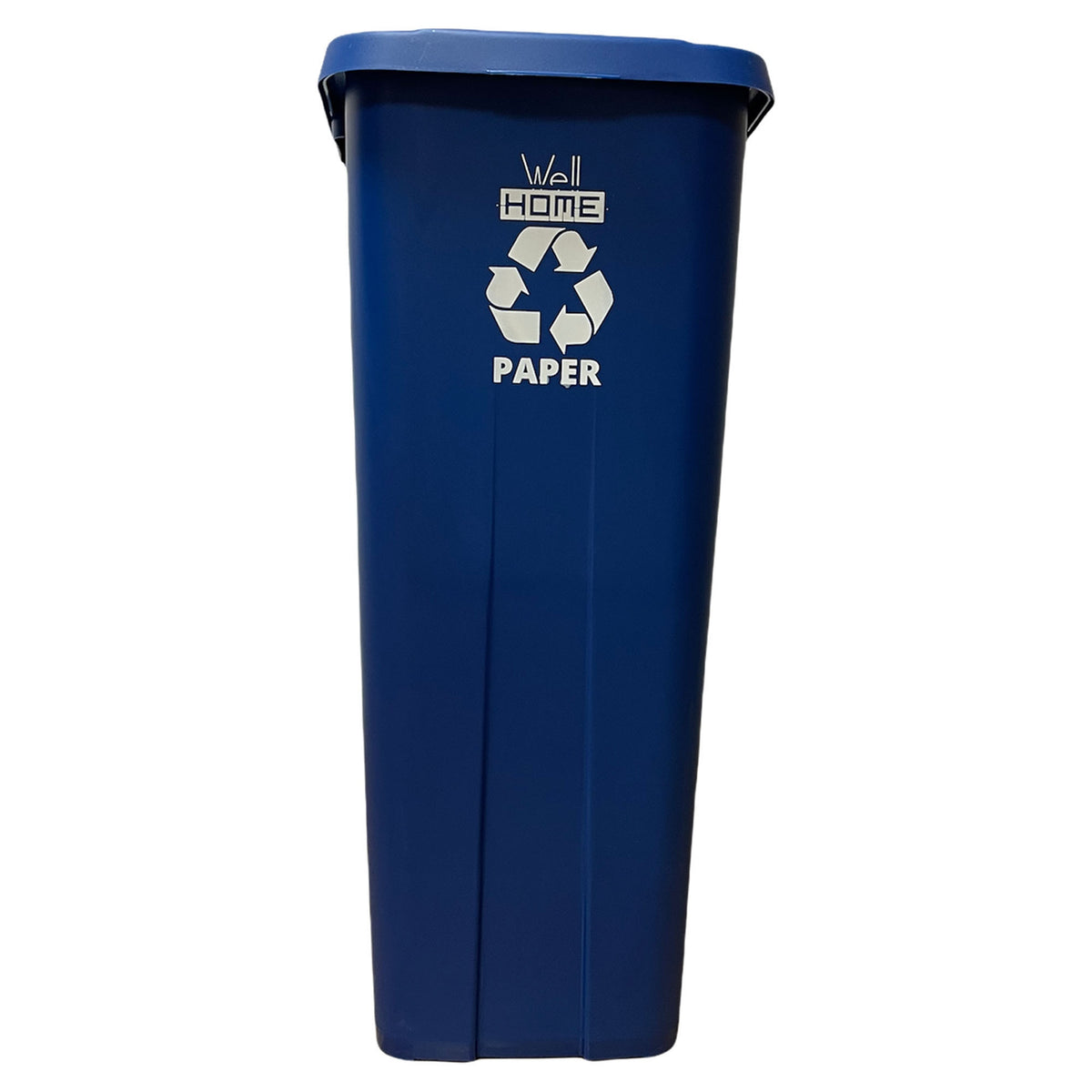 Contenedor de reciclaje papel y cartón 110L azul con ruedas (4)