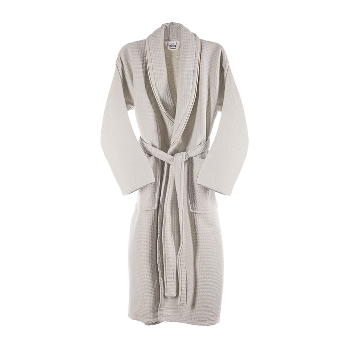 Albornoz nido de abeja 100% algodón 360 g/m2 talla L/XL beige