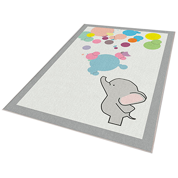 Alfombra poliéster estampada 80x120 cm modelo Bubbles multicolor