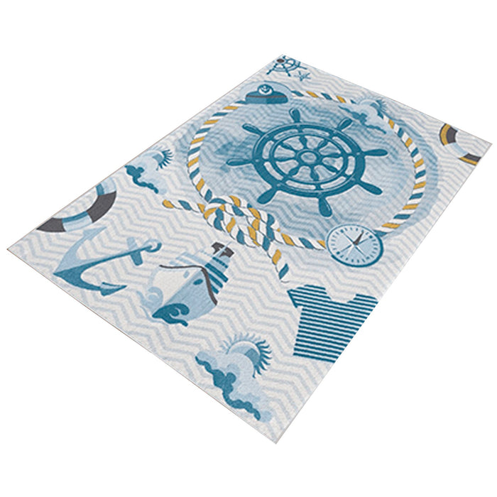 Alfombra poliéster estampada 100x150 cm modelo Mariner multicolor