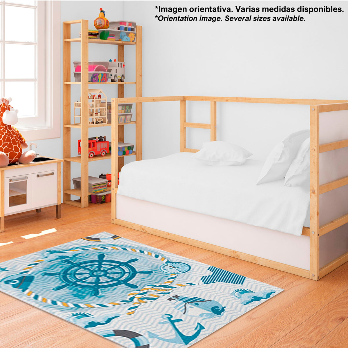 Alfombra poliéster estampada 100x150 cm modelo Mariner multicolor (8)