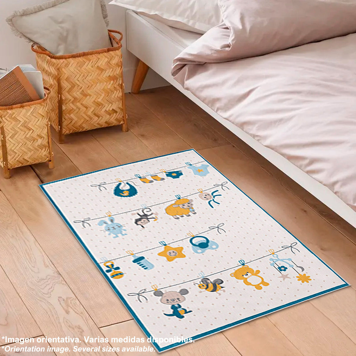 Alfombra poliéster estampada PuppeTend 80x150cm (6)