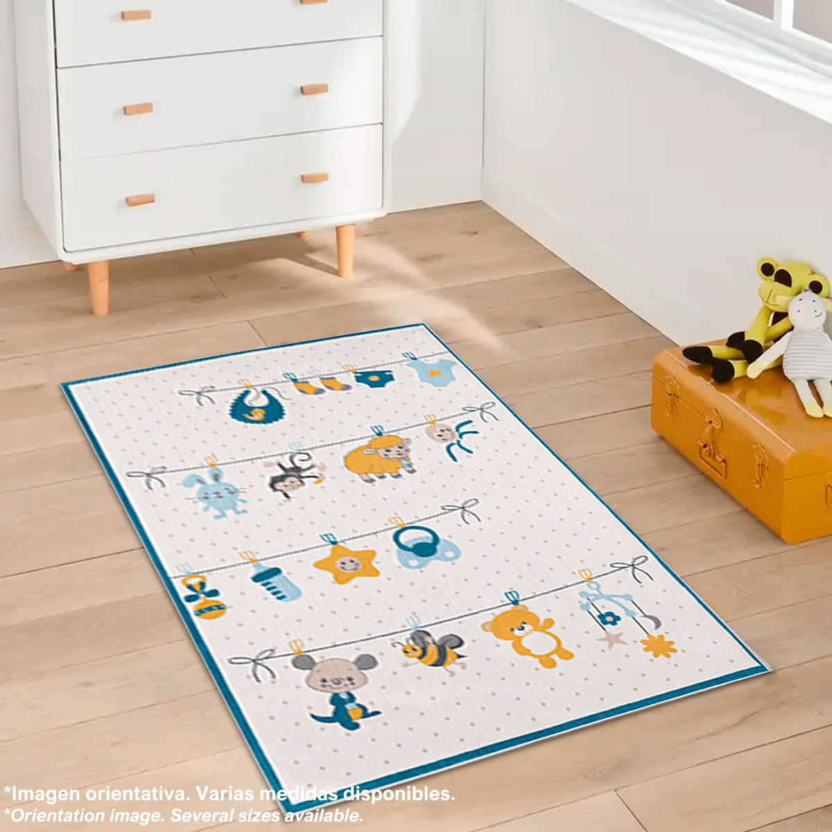 Alfombra poliéster estampada PuppeTend 80x150cm (7)