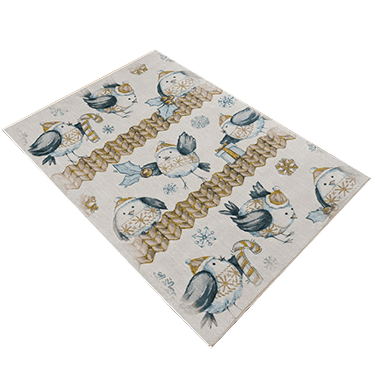 Alfombra poliéster estampada 80x150 cm modelo ColdBird multicolor