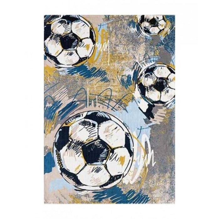 Alfombra poliéster estampada FootBalls 100x200cm