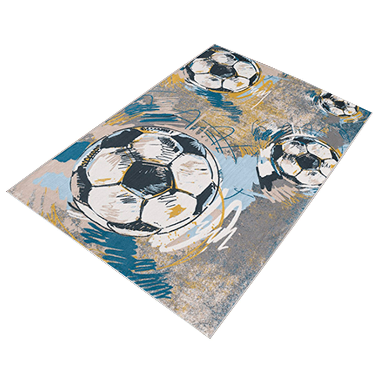 Alfombra poliéster estampada FootBalls 100x200cm (9)