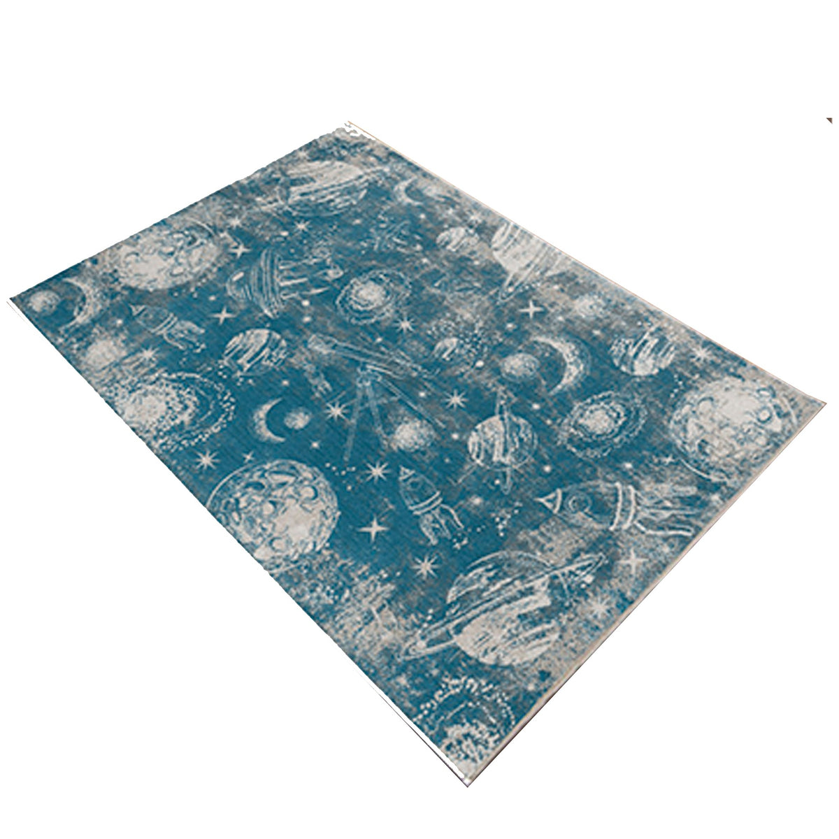 Alfombra poliéster estampada 80x150 cm modelo Universe multicolor