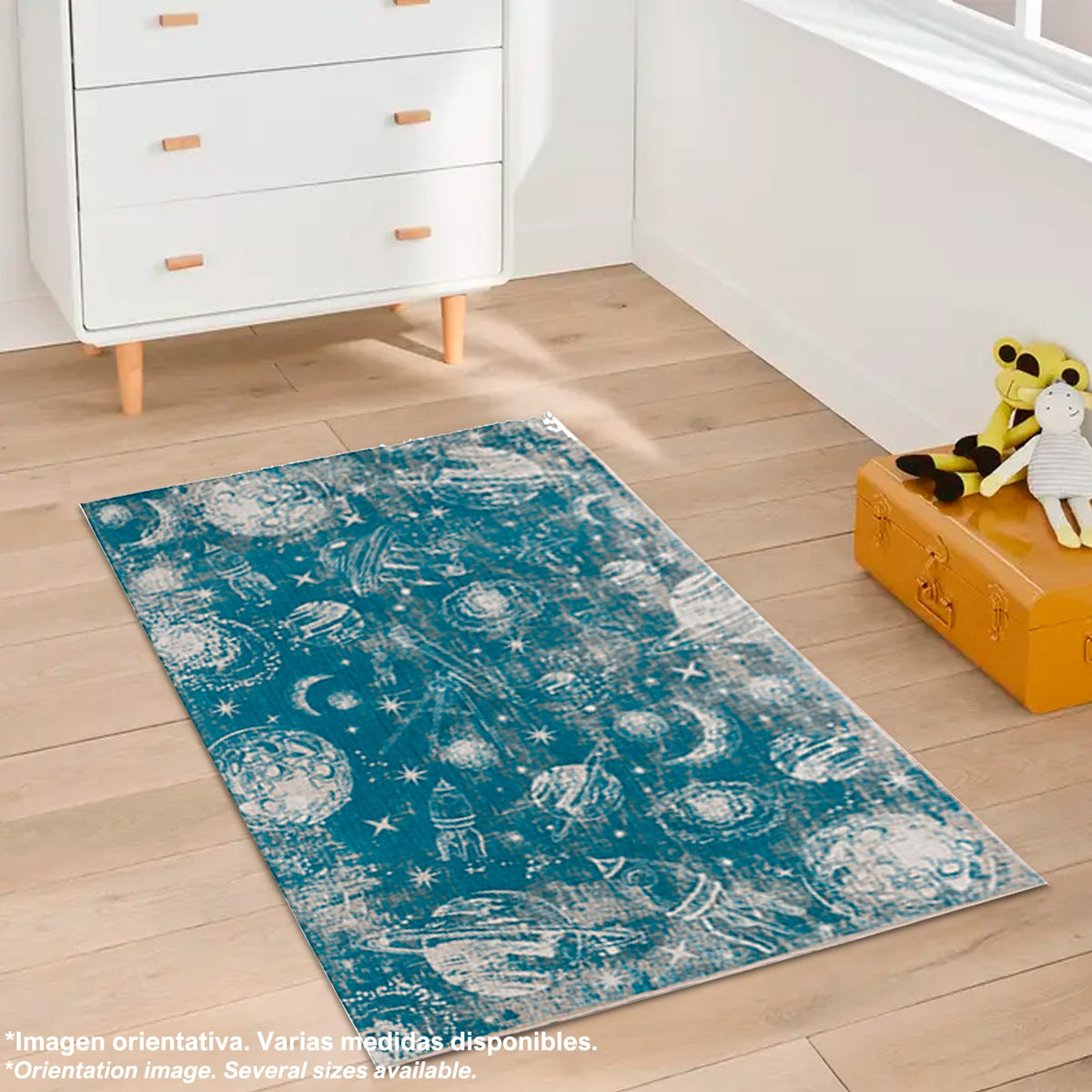 Alfombra poliéster estampada 80x150 cm modelo Universe multicolor (7)