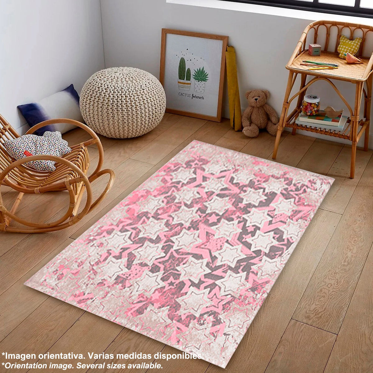 Alfombra poliéster estampada ChesStars 100x150cm (7)