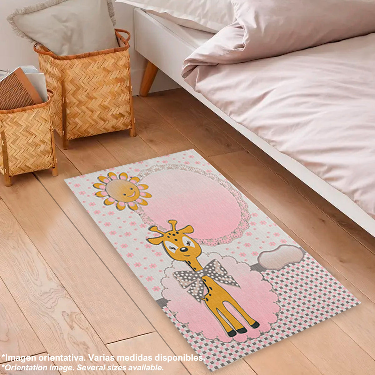 Alfombra poliéster estampada Ribonaffe 100x150cm (6)