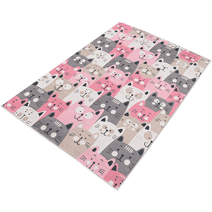 Alfombra poliéster estampada CatInvasion 100x150cm