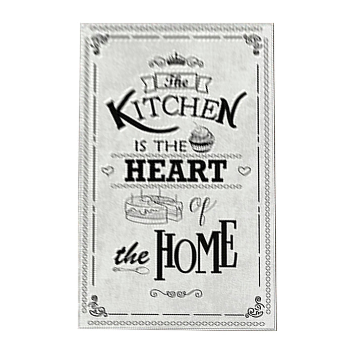 Alfombra poliéster estampada HeartOfTheHome gris 100x150